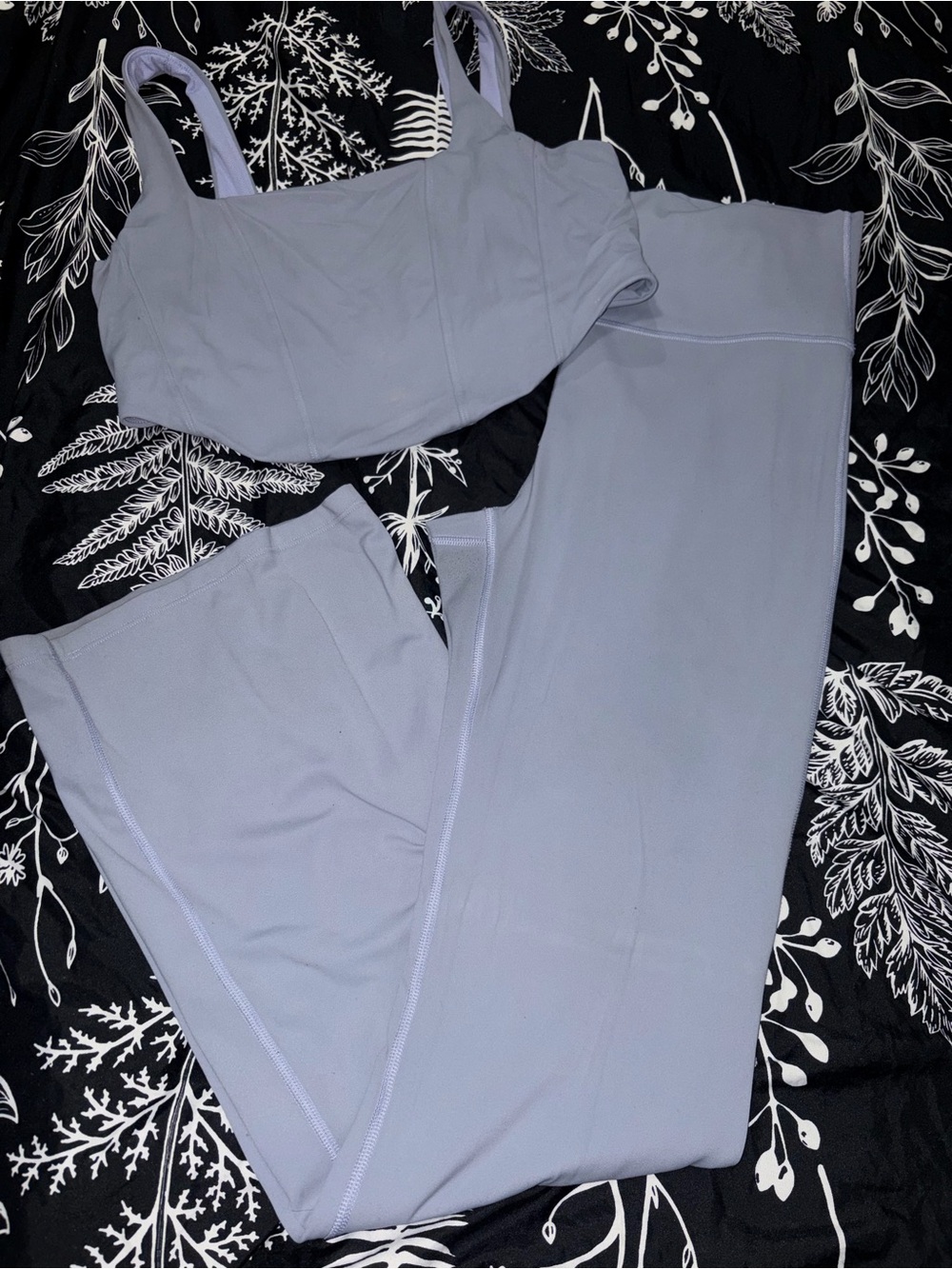 all in motion Lavender Boot-Cut Active Leggings with Supportive Bra
